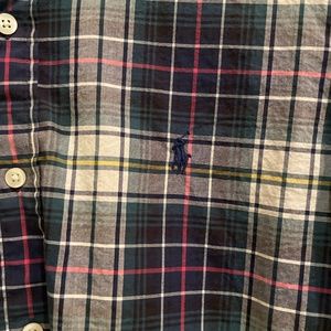 Ralph Lauren Men's Plaid Button Down Shirt -Size Medium